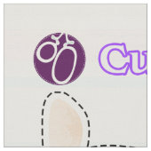 Cut & Sew Ostersonne - Leichtes DIY-Projekt Stoff (Nahaufnahme)