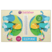 Cut & Sew Patchwork Elephant - Easy DIY Project Stoff (Fat Quarter (45,7 x 55,9 cm))