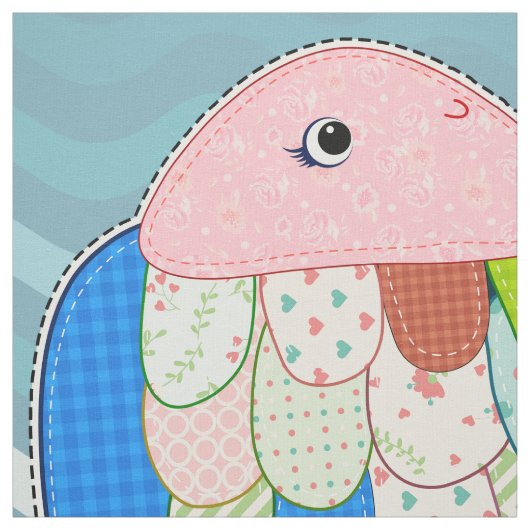 Cut & Sew Patchwork Fisch - DICKE Stoff (Muster)