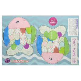 Cut & Sew Patchwork Fisch - DICKE Stoff