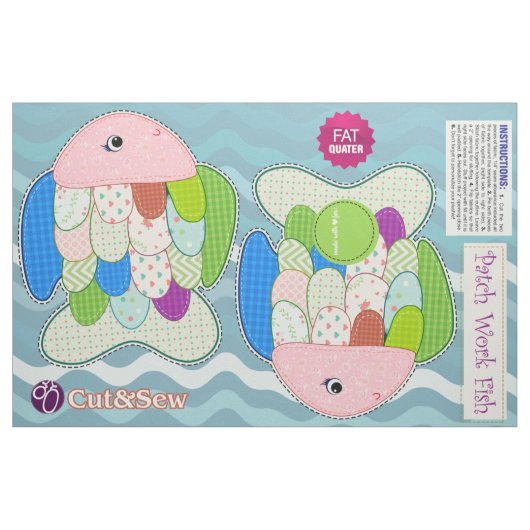 Cut & Sew Patchwork Fisch - DICKE Stoff (Fat Quarter (45,7 x 55,9 cm))