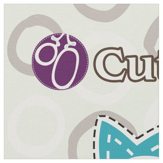 Cut & Sew Patchwork Owl - Easy DIY Project Stoff (Nahaufnahme)