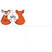 Cut & Sew Red Fox Plushie - Pillow Pal Stoff (Kachel)