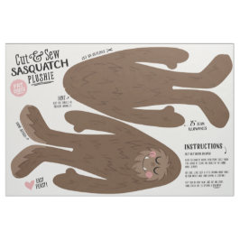 Cut & Sew Sasquatch Fabric - Fun DIY Plush Stoff