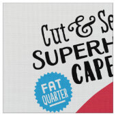 Cut & Sew Superhero Cape - Fun DIY - Red Star Stoff (Nahaufnahme)