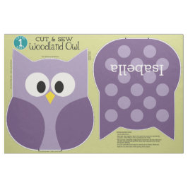 Cut & Sew Woodland Owl Stuff Tierischer Individuel Stoff