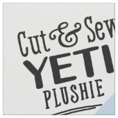 Cut & Sew Yeti Fabric - Fun DIY Plush Stoff (Nahaufnahme)