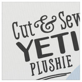 Cut & Sew Yeti Fabric - Fun DIY Plush Stoff