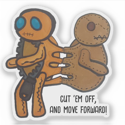 Cut sie aus aufkleber (Vorderseite)