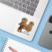 Cut sie aus aufkleber (Laptop mit iPhone)