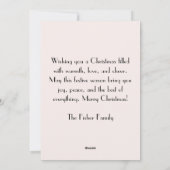 Cut und Festtagskarte Feiertagskarte (Rückseite)