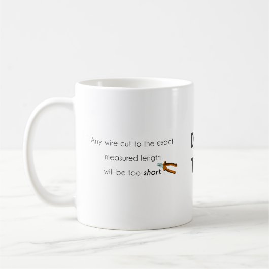 Cut zu kurz! kaffeetasse (Links)
