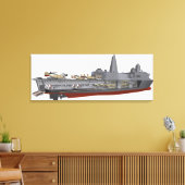 Cutaway-Abbildung Leinwanddruck (Insitu (Wohnzimmer))