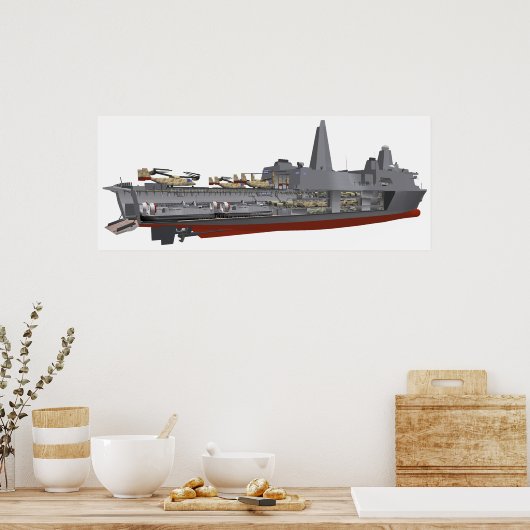 Cutaway-Abbildung Poster (Küche)