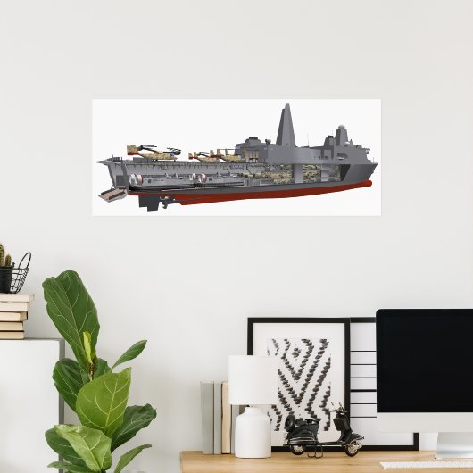 Cutaway-Abbildung Poster (Heimbüro)