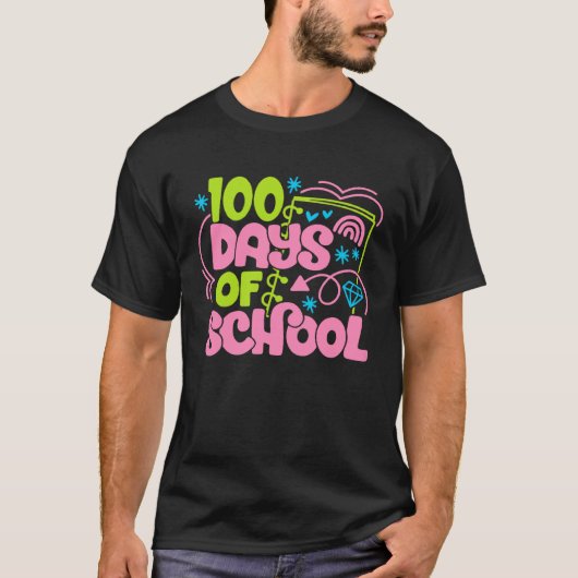 Cute 100 Days of School 100th Magical School Day T T-Shirt (Vorderseite)