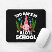 Cute 100 Days Of School Axolotl Alotl Pun Girls Bo Mousepad (Mit Mouse)