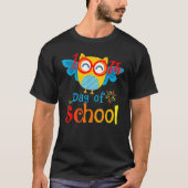 Cute 100th Day Of School Owl Lover 100 Days Teache T-Shirt (Vorderseite)