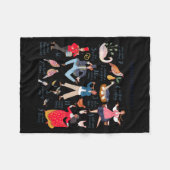 Cute 12 Days Of Christmas Clic Traditional Fleecedecke (Vorderseite (Horizontal))