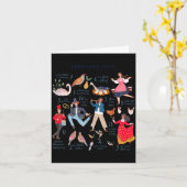 Cute 12 Days Of Christmas Clic Traditional Karte (Gelbe Blume)