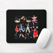 Cute 12 Days Of Christmas Clic Traditional Mousepad (Mit Mouse)