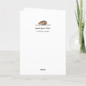 Cute 12 days of Christmas four calling birds Karte (Rückseite)