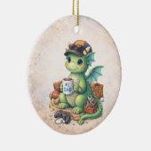 Cute #1 Dad Dragon Christmas Ornament (Rechts)