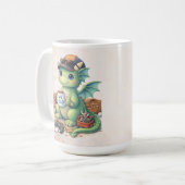 Cute #1 Dad Dragon Coffee Mug Kaffeetasse (Vorderseite Links)