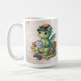 Cute #1 Dad Dragon Coffee Mug Kaffeetasse