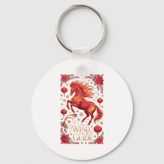 Cute 2026 Horse Lady Wind My Guide Zodiac Rider Fo Schlüsselanhänger (Vorderseite)