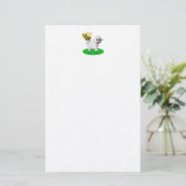 Cute 3-D Look Bee and Lamb Briefpapier (Stehend Vorderseite)