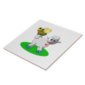 Cute 3-D Look Bee and Lamb Fliese (Seite)