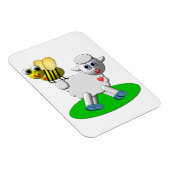 Cute 3-D Look Bee and Lamb Magnet (Rechte Seite)