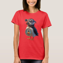 Cute 3D Iceland Puffin Total Solar Eclipse 2026