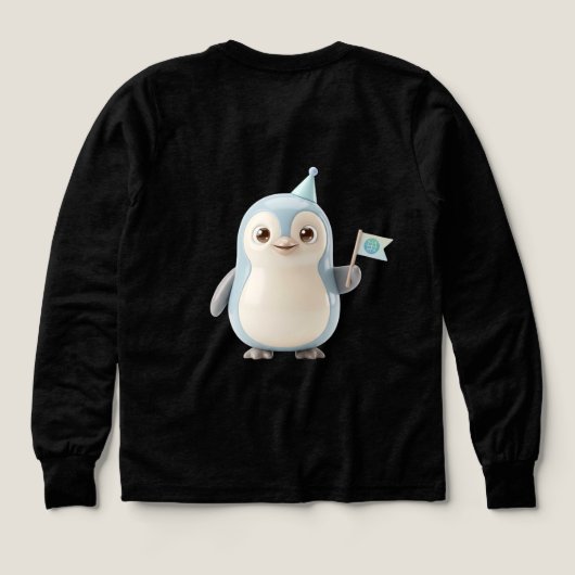 Cute 3D Penguin Design for Penguin Lovers (Design Rückseite)
