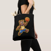 Cute 3D Teddy Bear Playing Basketball – Adorable S Tasche (Von Nahem)