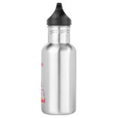 Cute 50th Birthday Hot Pink High Heels Name Gift  Edelstahlflasche (Rechts)