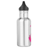Cute 50th Birthday Hot Pink High Heels Name Gift  Edelstahlflasche (Links)