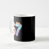 Cute 67 Cat Meme Design Kaffeetasse (Vorderseite Links)