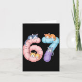 Cute 67 Cat Meme Design  Karte (Vorderseite)