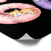 Cute 67 Cat Meme Design Poster (Ecke)