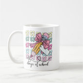 Cute 67 Days Smarter 67 Days Of School Coquette Bo Kaffeetasse (Links)