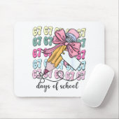 Cute 67 Days Smarter 67 Days Of School Coquette Bo Mousepad (Mit Mouse)
