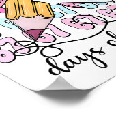 Cute 67 Days Smarter 67 Days Of School Coquette Bo Poster (Ecke)