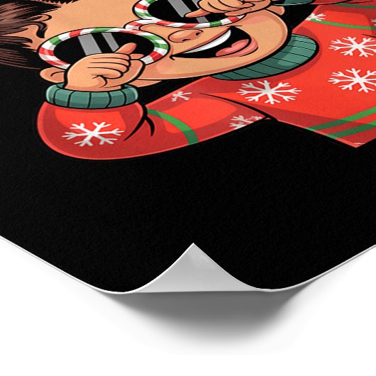 Cute 6 7 Six Seven Meme Christmas Women Men Kids Poster (Ecke)