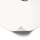 Cute 'a Baby is Brewing' Coffee Baby Shower Poster (Ecke)