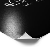 Cute Abstract Un Deux Trois Cat French Kitty Fotodruck (Ecke)