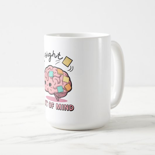 Cute ADHD Brain Mug Kaffeetasse (VorderseiteRechts)