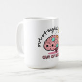 Cute ADHD Brain Mug Kaffeetasse (Vorderseite Links)
