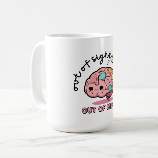 Cute ADHD Brain Mug Kaffeetasse (Vorderseite Links)